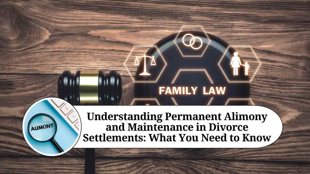 Difference between permanent alimony and maintenance RVP Advocates